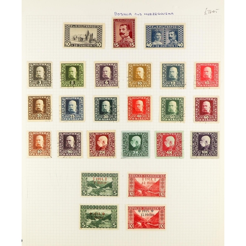 368 - BOSNIA HERZEGOVINA 1880's-1916 COLLECTION of mint and used on pages, looks useful. (Qty)
Lot 368 
[c... 