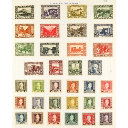 368 - BOSNIA HERZEGOVINA 1880's-1916 COLLECTION of mint and used on pages, looks useful. (Qty)
Lot 368 
[c... 