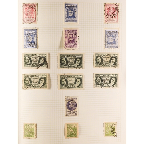 373 - BRAZIL 1850 - 1970 COLLECTION of mint & used in a bulging 'Simplex' album, much here incl 'back of t... 