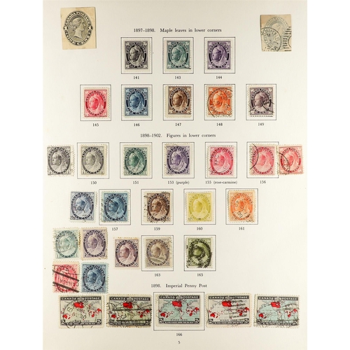 402 - CANADA 1859 - 1938 COLLECTION chiefly used on printed album pages, note Large Queens to 15c (3), Sma... 