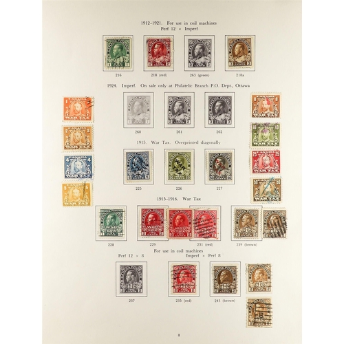 402 - CANADA 1859 - 1938 COLLECTION chiefly used on printed album pages, note Large Queens to 15c (3), Sma... 