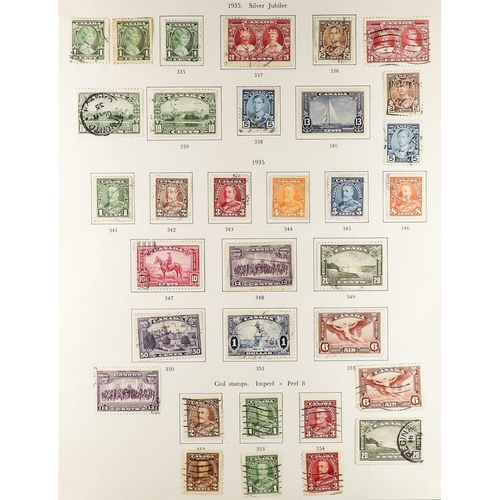 402 - CANADA 1859 - 1938 COLLECTION chiefly used on printed album pages, note Large Queens to 15c (3), Sma... 