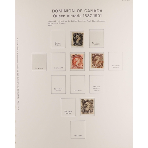 405 - CANADA 1859 - 1980 COLLECTION of used stamps in two 'Collecta' albums (600+ stamps)
Lot 405 
[a]