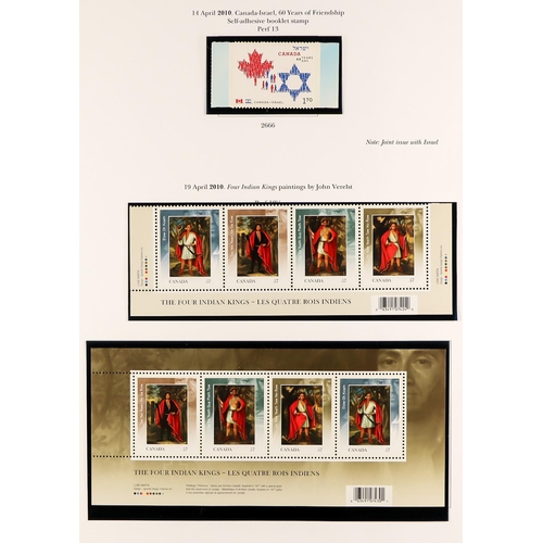 412 - CANADA 1897 - 2010 EXTENSIVE MINT / NEVER HINGED MINT COLLECTION in three well-filled SG Canada albu... 