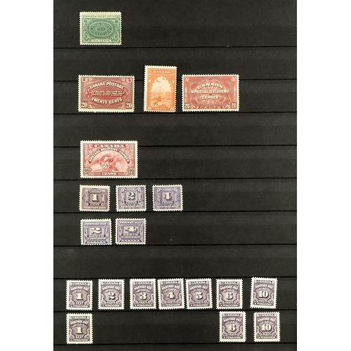 418 - CANADA 1911 - 1936 MINT COLLECTION comprehensive, on black Hagner pages, includes small ranges of di... 