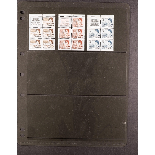 425 - CANADA BOOKLET PANES COLLECTION 1911 - 1967 never hinged mint panes, stc £770+ (45 panes)
Lot 425 
[... 