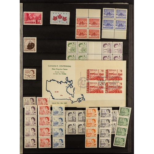 426 - CANADA CARTON WITH COLLECTIONS, BALANCES, SPECIALIZED and more, QV to QEII mint, used, booklets & co... 