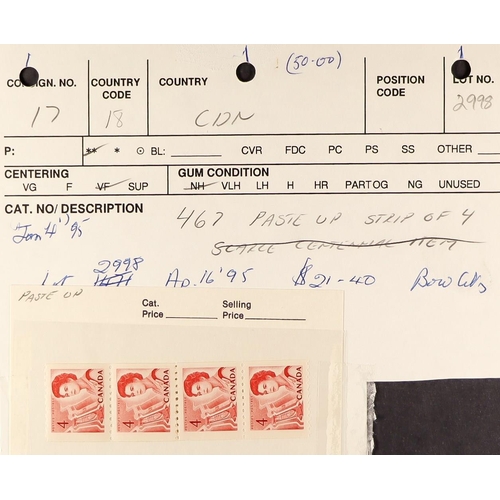 428 - CANADA CROWTHER ESTATE - 1967-73 CENTENNIAL DEFINITIVES, THE COIL STAMPS PREMIUM SPECIALIZED HOLDING... 