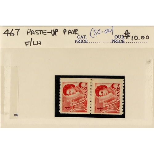 428 - CANADA CROWTHER ESTATE - 1967-73 CENTENNIAL DEFINITIVES, THE COIL STAMPS PREMIUM SPECIALIZED HOLDING... 