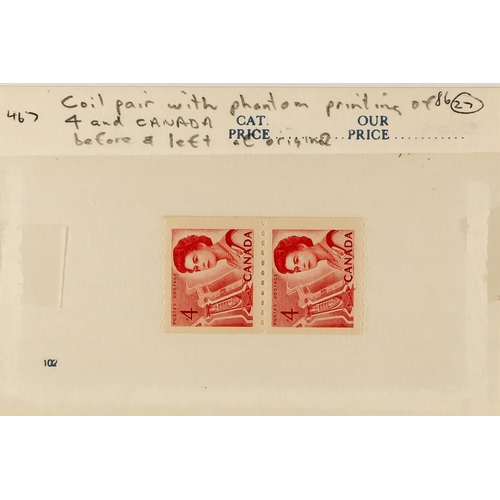 428 - CANADA CROWTHER ESTATE - 1967-73 CENTENNIAL DEFINITIVES, THE COIL STAMPS PREMIUM SPECIALIZED HOLDING... 