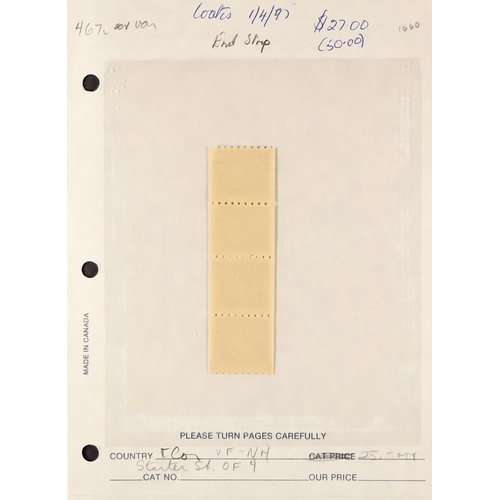 428 - CANADA CROWTHER ESTATE - 1967-73 CENTENNIAL DEFINITIVES, THE COIL STAMPS PREMIUM SPECIALIZED HOLDING... 