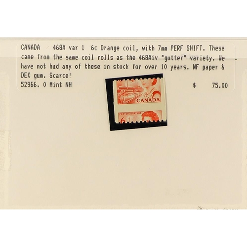 428 - CANADA CROWTHER ESTATE - 1967-73 CENTENNIAL DEFINITIVES, THE COIL STAMPS PREMIUM SPECIALIZED HOLDING... 