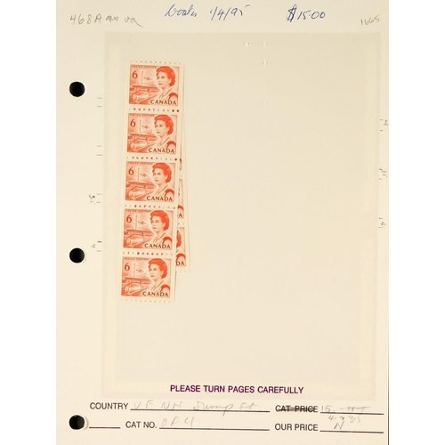 428 - CANADA CROWTHER ESTATE - 1967-73 CENTENNIAL DEFINITIVES, THE COIL STAMPS PREMIUM SPECIALIZED HOLDING... 