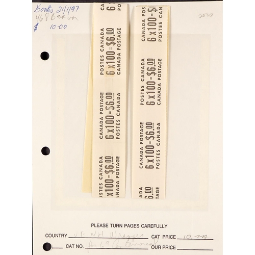 428 - CANADA CROWTHER ESTATE - 1967-73 CENTENNIAL DEFINITIVES, THE COIL STAMPS PREMIUM SPECIALIZED HOLDING... 