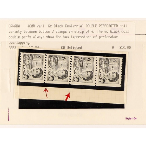 428 - CANADA CROWTHER ESTATE - 1967-73 CENTENNIAL DEFINITIVES, THE COIL STAMPS PREMIUM SPECIALIZED HOLDING... 