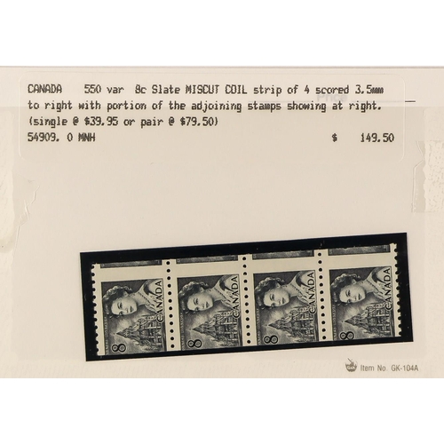 428 - CANADA CROWTHER ESTATE - 1967-73 CENTENNIAL DEFINITIVES, THE COIL STAMPS PREMIUM SPECIALIZED HOLDING... 