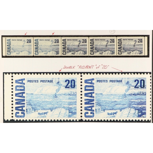 429 - CANADA CROWTHER ESTATE - 1967-73 CENTENNIAL DEFINITIVES, THE HIGH VALUES PREMIUM SPECIALIZED HOLDING... 