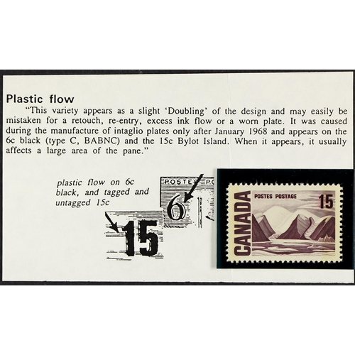 429 - CANADA CROWTHER ESTATE - 1967-73 CENTENNIAL DEFINITIVES, THE HIGH VALUES PREMIUM SPECIALIZED HOLDING... 