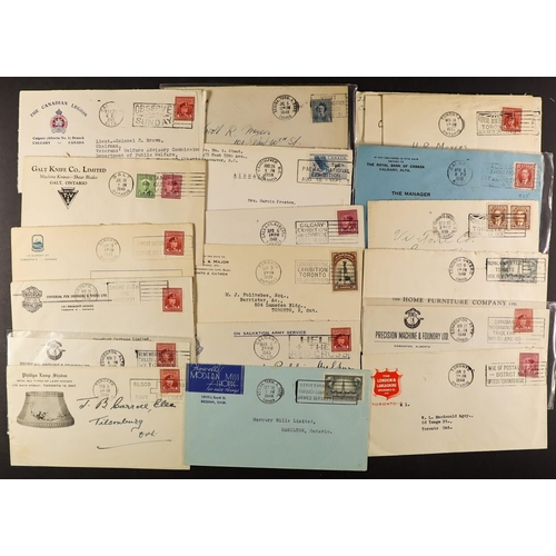 431 - CANADA CROWTHER ESTATE - COVERS & STAMPS in 10 file boxes with elements of specialisation. Company i... 