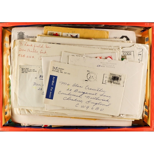 431 - CANADA CROWTHER ESTATE - COVERS & STAMPS in 10 file boxes with elements of specialisation. Company i... 