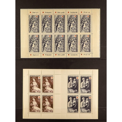 547 - FRANCE 1952-55 RED CROSS BOOKLETS a complete run, Yv 2001/2004. S.T.C. €1340 in Yvert 2019. (4 bookl... 