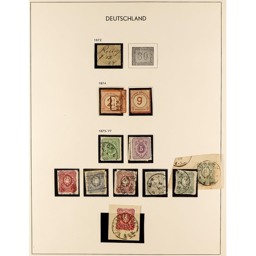 616 - GERMANY 1871 - 1945 SUBSTANTIAL COLLECTION of mint (some never hinged) and used stamps & miniature s... 