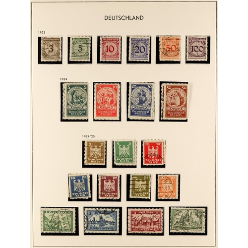 616 - GERMANY 1871 - 1945 SUBSTANTIAL COLLECTION of mint (some never hinged) and used stamps & miniature s... 