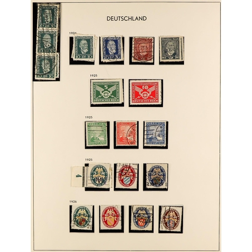 616 - GERMANY 1871 - 1945 SUBSTANTIAL COLLECTION of mint (some never hinged) and used stamps & miniature s... 