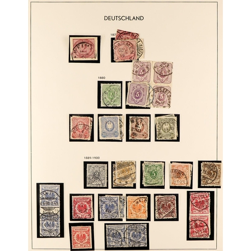 616 - GERMANY 1871 - 1945 SUBSTANTIAL COLLECTION of mint (some never hinged) and used stamps & miniature s... 