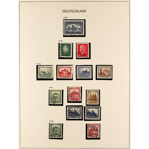 616 - GERMANY 1871 - 1945 SUBSTANTIAL COLLECTION of mint (some never hinged) and used stamps & miniature s... 