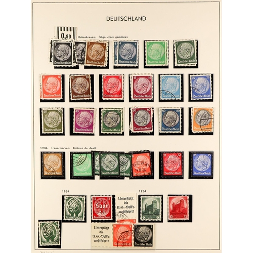 616 - GERMANY 1871 - 1945 SUBSTANTIAL COLLECTION of mint (some never hinged) and used stamps & miniature s... 