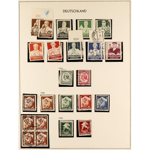 616 - GERMANY 1871 - 1945 SUBSTANTIAL COLLECTION of mint (some never hinged) and used stamps & miniature s... 