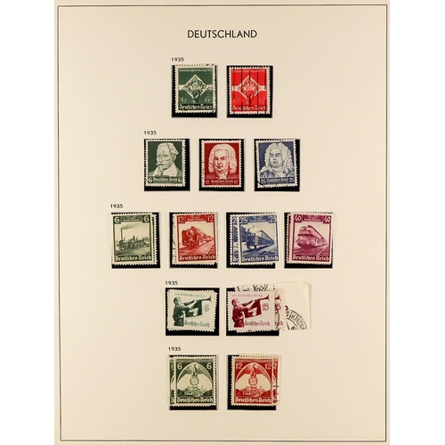 616 - GERMANY 1871 - 1945 SUBSTANTIAL COLLECTION of mint (some never hinged) and used stamps & miniature s... 