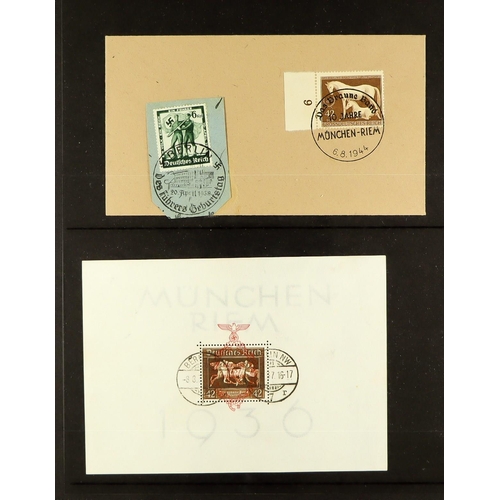 616 - GERMANY 1871 - 1945 SUBSTANTIAL COLLECTION of mint (some never hinged) and used stamps & miniature s... 