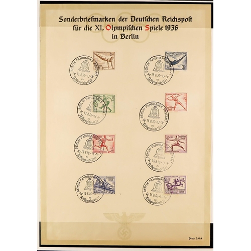 616 - GERMANY 1871 - 1945 SUBSTANTIAL COLLECTION of mint (some never hinged) and used stamps & miniature s... 