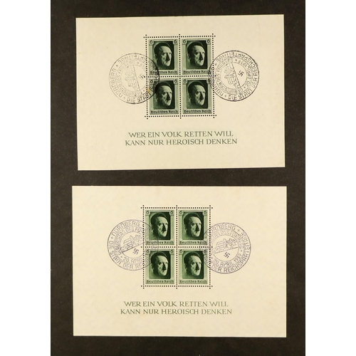 616 - GERMANY 1871 - 1945 SUBSTANTIAL COLLECTION of mint (some never hinged) and used stamps & miniature s... 