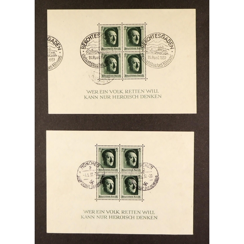 616 - GERMANY 1871 - 1945 SUBSTANTIAL COLLECTION of mint (some never hinged) and used stamps & miniature s... 