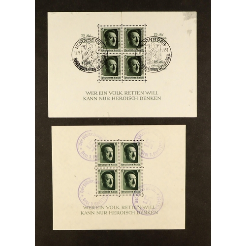 616 - GERMANY 1871 - 1945 SUBSTANTIAL COLLECTION of mint (some never hinged) and used stamps & miniature s... 