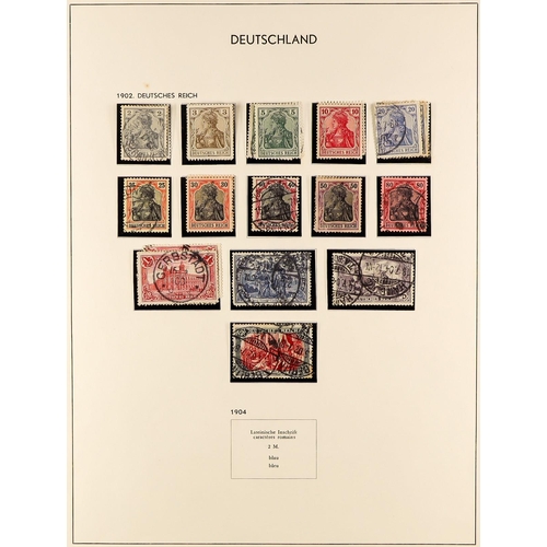 616 - GERMANY 1871 - 1945 SUBSTANTIAL COLLECTION of mint (some never hinged) and used stamps & miniature s... 