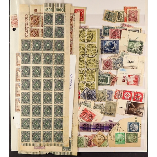 616 - GERMANY 1871 - 1945 SUBSTANTIAL COLLECTION of mint (some never hinged) and used stamps & miniature s... 