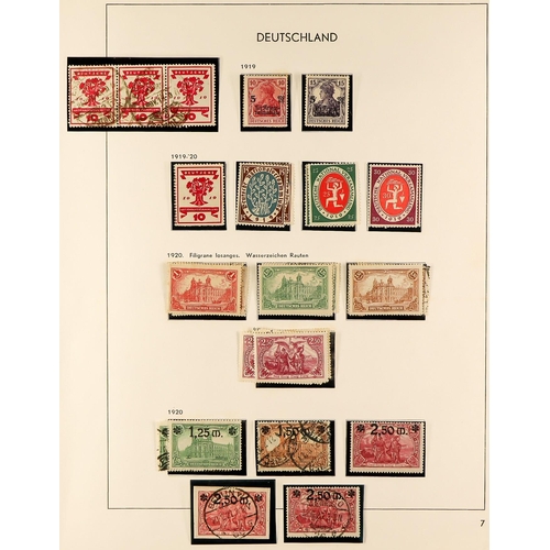 616 - GERMANY 1871 - 1945 SUBSTANTIAL COLLECTION of mint (some never hinged) and used stamps & miniature s... 