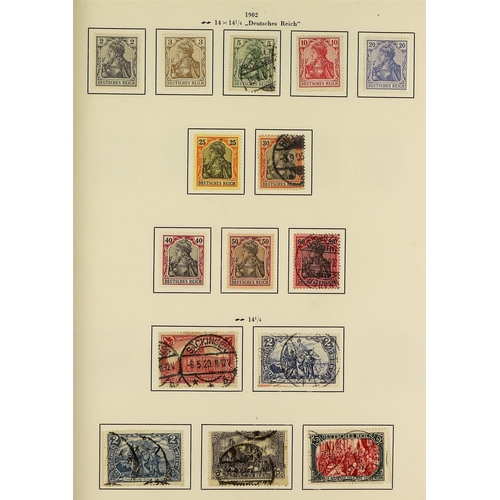 617 - GERMANY 1872 - 1945 COLLECTION of mint & used stamps in album, many notable stamps & sets. Condition... 