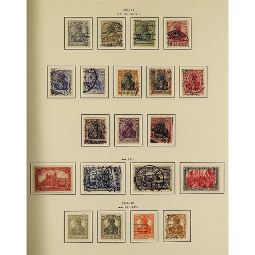 617 - GERMANY 1872 - 1945 COLLECTION of mint & used stamps in album, many notable stamps & sets. Condition... 