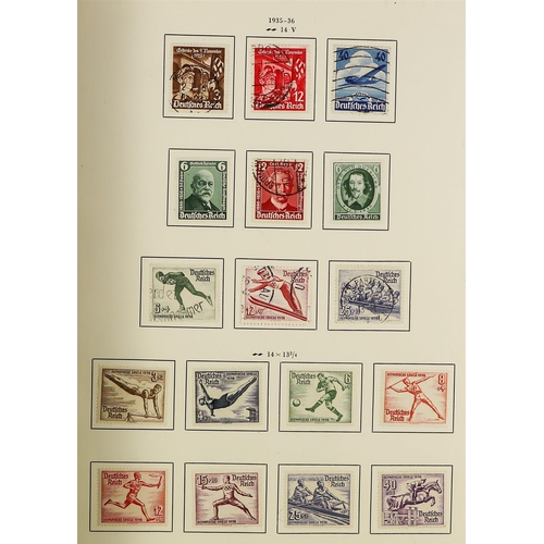 617 - GERMANY 1872 - 1945 COLLECTION of mint & used stamps in album, many notable stamps & sets. Condition... 