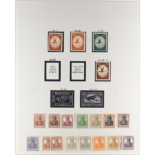 619 - GERMANY 1875 - 1920 MINT COLLECTION on 'Safe' album pages, note 1880-83 small eagles late printing s... 