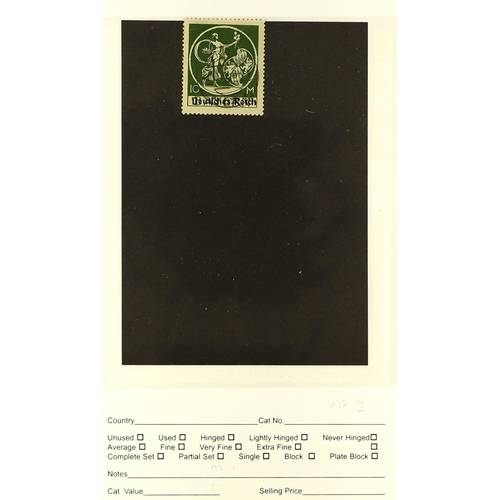 624 - GERMANY 1920 - 1921 SPECIALIZED FINE USED ASSORTMENT of the Bavarian overprinted issue (Mi 119/138) ... 