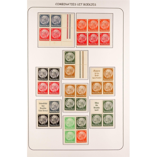 627 - GERMANY 1928 - 1941 SE-TENANT COLLECTION. A collection of mint (much never hinged) se-tenant pairs a... 