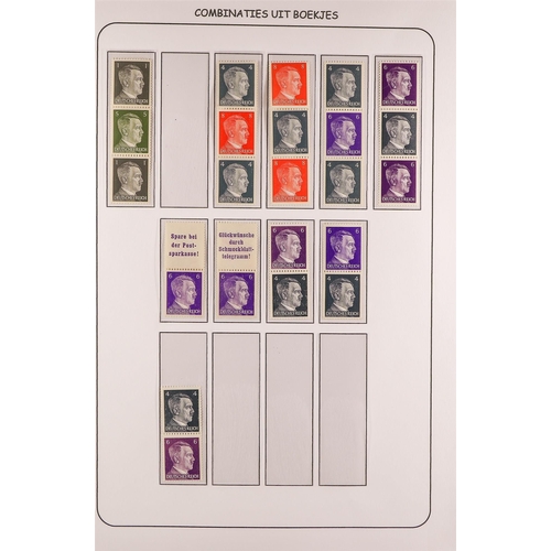 627 - GERMANY 1928 - 1941 SE-TENANT COLLECTION. A collection of mint (much never hinged) se-tenant pairs a... 