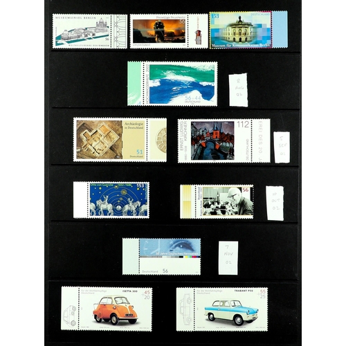 630 - [a] GERMANY 1999 - 2009 NEVER HINGED MINT COLLECTION on Hagner pages in binder. Some disorder, but a... 