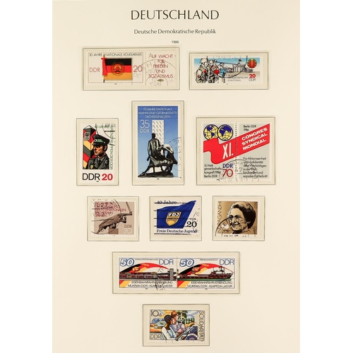 632 - GERMANY BERLIN AND DDR COLLECTIONS in hingeless Lighthouse albums. The Berlin album comprises of a h... 